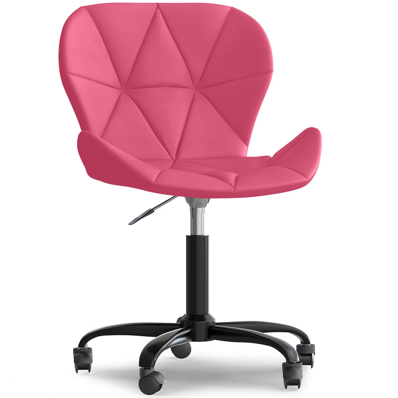 Silla De Oficina Con Ruedas - Silla De Escritorio Giratoria - Tapizada En Polipiel - Wito Estrucura Negra