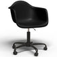 Chaise de bureau avec accoudoirs - Chaise de bureau avec roulettes - Structure noire Weston