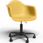 Chaise de bureau avec accoudoirs - Chaise de bureau avec roulettes - Structure noire Weston