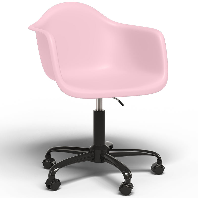 Chaise de bureau avec accoudoirs - Chaise de bureau avec roulettes - Structure noire Weston