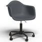 Chaise de bureau avec accoudoirs - Chaise de bureau avec roulettes - Structure noire Weston