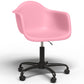 Chaise de bureau avec accoudoirs - Chaise de bureau avec roulettes - Structure noire Weston