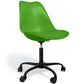 Chaise de bureau avec roulettes - Chaise de bureau pivotante - Structure noire Tulip