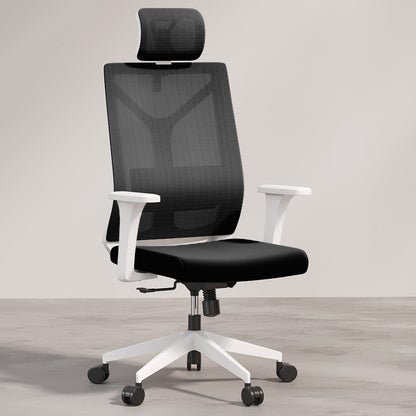 Chaise de bureau ergonomique avec roulettes et accoudoirs - Ergal
