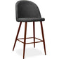 Tabouret rembourré en tissu - Design scandinave - 63cm- Evelyne