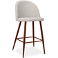 Tabouret rembourré en tissu - Design scandinave - 63cm- Evelyne