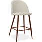 Tabouret rembourré en tissu - Design scandinave - 63cm- Evelyne