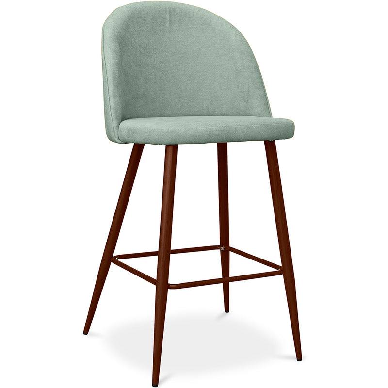 Tabouret rembourré en tissu - Design scandinave - 63cm- Evelyne