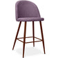 Tabouret rembourré en tissu - Design scandinave - 63cm- Evelyne