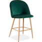 Hocker gepolstert mit Samt - Skandinavisches Design - 66cm - Evelyne