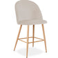 Sgabello Rivestito in Velluto - Design Scandinavo - 66cm - Evelyne