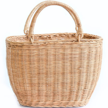 Rattan Basket with Handles - Keray