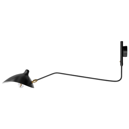 Lampa biurkowa - czarny kinkiet ścienny - George