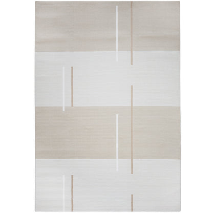 Groot vloerkleed met eigentijds modern design - Beige (290x200 cm) - Fune
