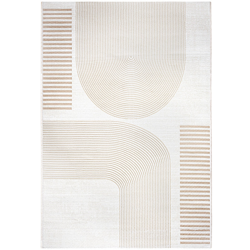 Groot vloerkleed met eigentijds modern design - Beige (290x200 cm) - Rya