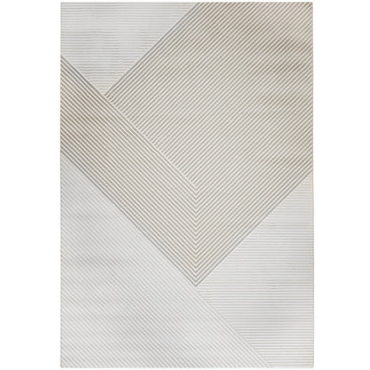 Groot vloerkleed met eigentijds modern design - Beige (290x200 cm) - Escara