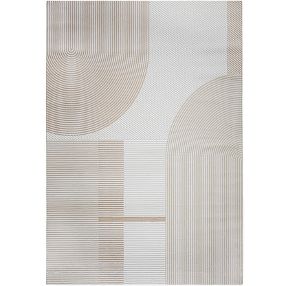 Groot vloerkleed met eigentijds modern design - Beige (290x200 cm) - Lubida