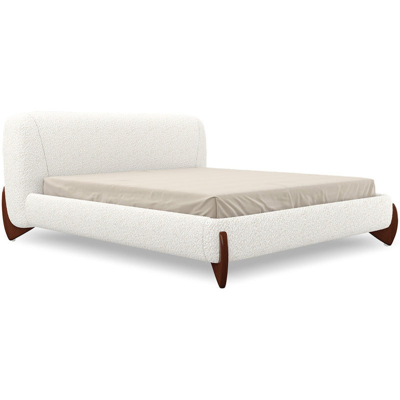 Double bed 180x200 CM Bed - Upholstered in Bouclé Fabric - Dream