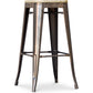 Taburete Stylix - Metal y madera clara - 76cm