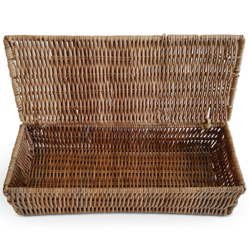 Rattan Basket with Lid - 26x10CM - Lung - gallery 2