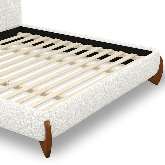 Double bed 180x200 CM Bed - Upholstered in Bouclé Fabric - Dream - gallery 8