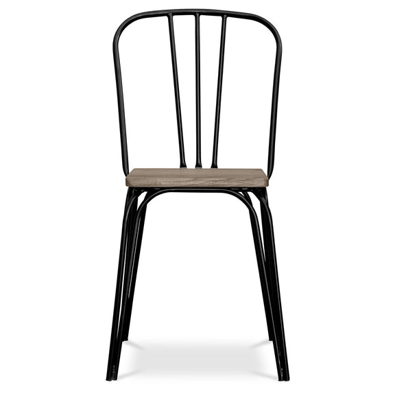 Dining Chair - Industrial Design - Wood and Metal - Lillor - gallery 5