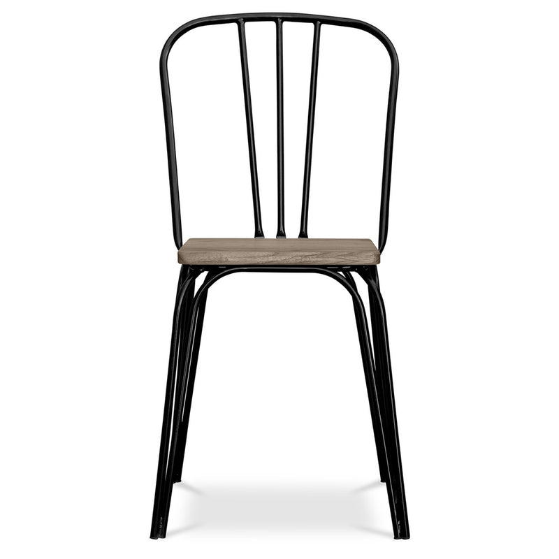 Dining Chair - Industrial Design - Wood and Metal - Lillor - gallery 5