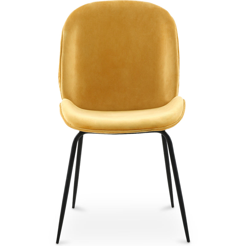 Dining Chair - Upholstered in Velvet - Retro - Elias - gallery 1