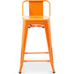 Bar Stool with Backrest - Industrial Design - 60cm - New Edition - Stylix - gallery 1