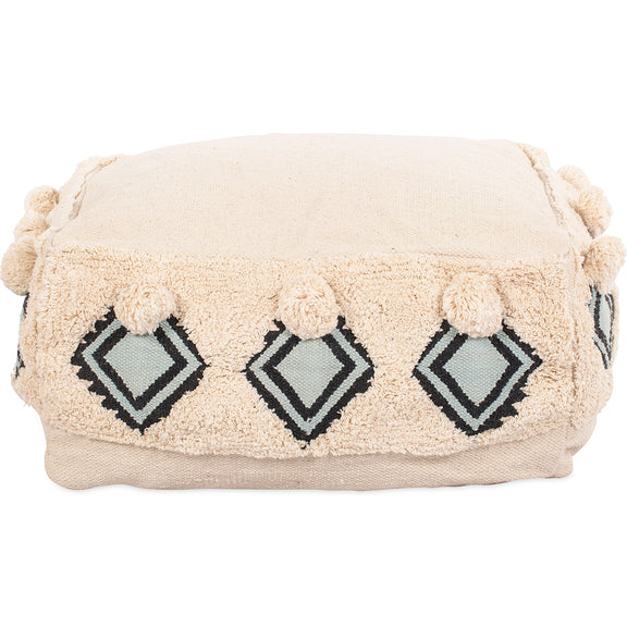 Pouffe Boho ; Square in Cotton - Adelaida Bali - gallery 1