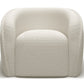 Armchair with Armrests - Upholstered in Boucle Fabric - Seral - gallery 1