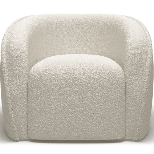 Armchair with Armrests - Upholstered in Boucle Fabric - Seral - gallery 1