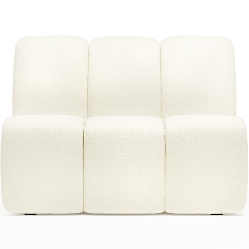Canapé Module Droit - Revêtu de Tissu Bouclé - Herrindon