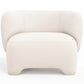 Fotel tapicerowany - Fotel z tkaniny boucle - Magnolia
