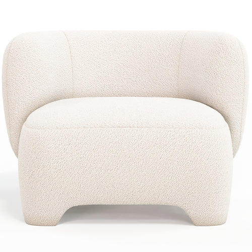 Poltrona Estofada - Poltrona em Tecido Bouclé - Magnolia
