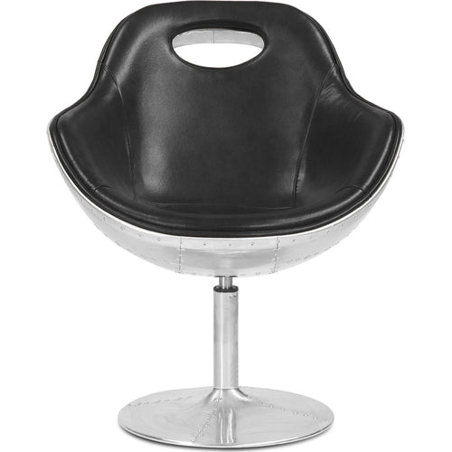 Fauteuil avec Accoudoirs - Style Aviateur - Cuir - Tulip