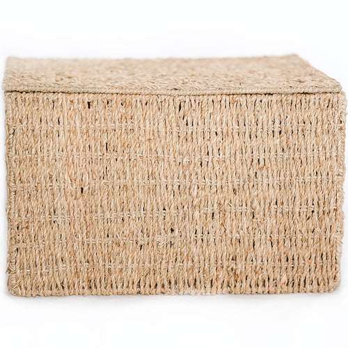 Natural Fiber Basket with Lid - 40x30CM - Maracay - gallery 2