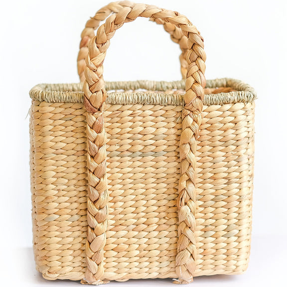 Natural Fiber Basket with Handles - 30x25CM - Haret - gallery 1