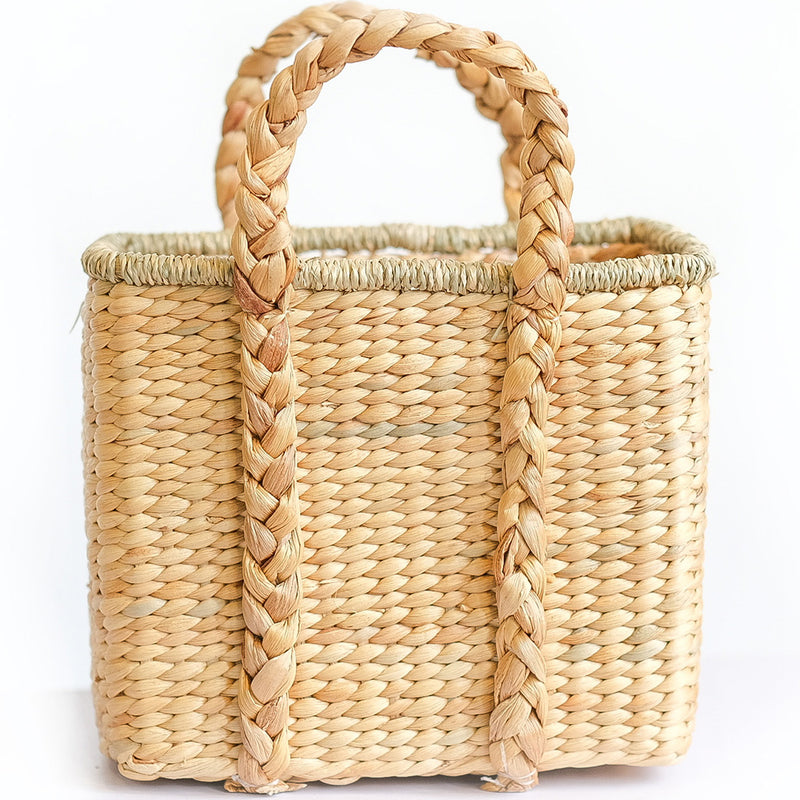 Natural Fiber Basket with Handles - 30x25CM - Haret - gallery 1