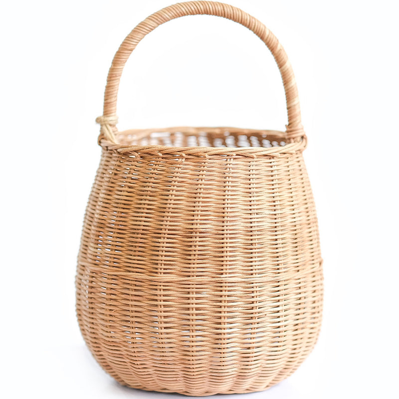Rattan Basket with Handle - 33x22CM - Vernu - gallery 1