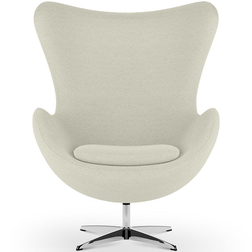 Armchair with armrests - Upholstered in Boucle Fabric - Brave