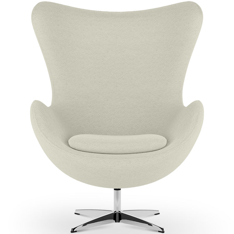 Armchair with armrests - Upholstered in Boucle Fabric - Brave