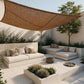 Coconut fiber awning 5x5M - 100 % Natural shade sail - gallery 1