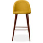Gepolsterter Stoffhocker - Skandinavisches Design - 76cm - Evelyne