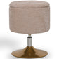 Stool With Storage Upholstered In Chenille - Tony