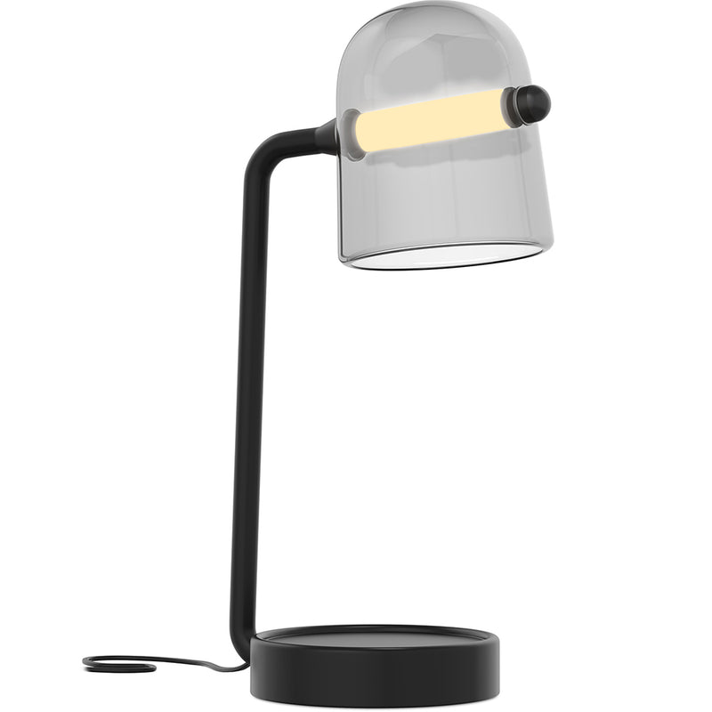 Candeeiro de mesa de design moderno, vidro fumado - Bim