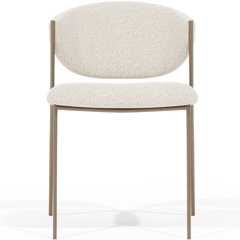 Dining chair - Upholstered in Bouclé Fabric - Seda - gallery 1