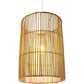 Hanging Lamp Boho Style Natural Rattan - An