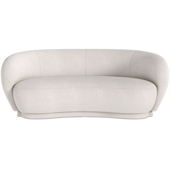 Curved Sofa - 3 Seater - Boucle Fabric - Curvy - gallery 3