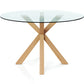 Round Dining Table - 120CM - Glass - Tauwa - gallery 1